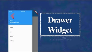 Flutter Drawer with User Account Information
