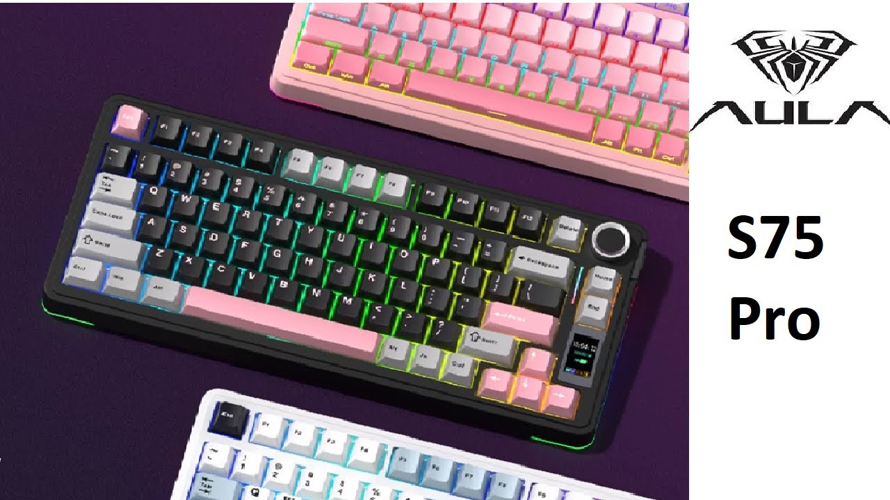 Обзор механической клавиатуры AULA S75 Pro Knob