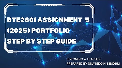 BTE2601|ASSIGNMENT 5|SEVEN ROLES EXPLAINED|STEP BY STEP GUIDE 2025