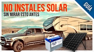 NUESTRA EXPERIENCIA  BATERIAS de LITIO para Paneles Solares para RV Casas Rodantes y Autocaravanas