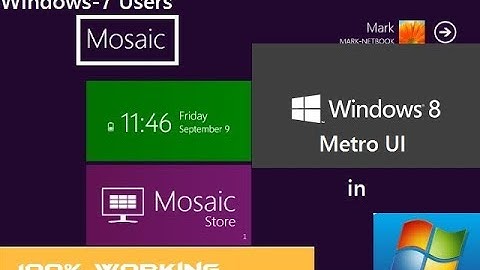 Get Metro UI On Windows 7