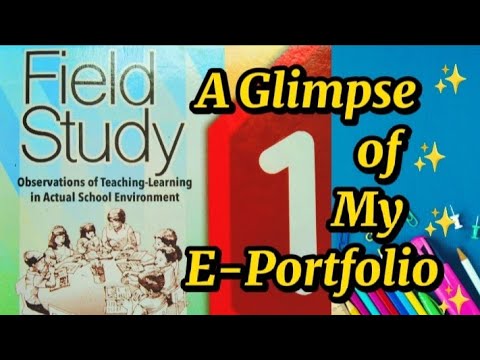 E-Portfolio In Field Study 1 Episode 1-16 | Oar