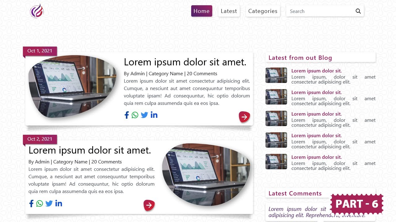 Fully Responsive Complete Dynamic Blog Site from Scratch in PHP and ...