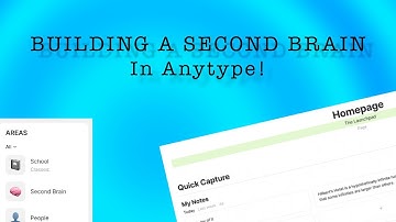 Building a Second Brain in Anytype! | Layout, guide, and starting point for Offline Notion |
