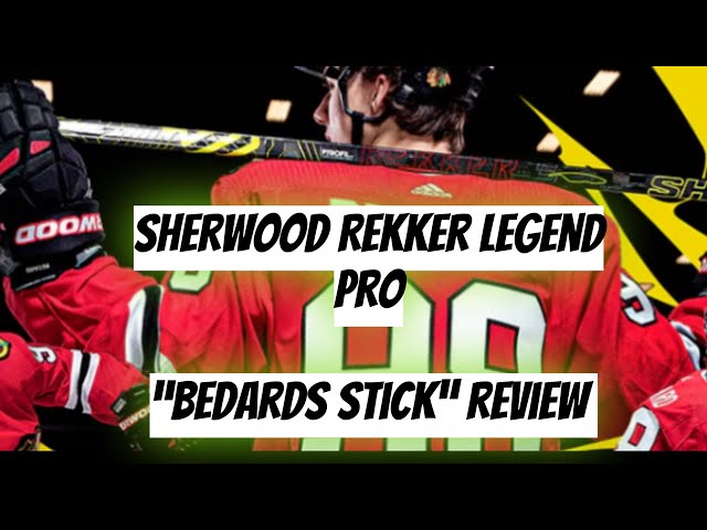 Sherwood Rekker Legend Pro - NHL Pro Stock Glove - Chicago Blackhawks  (Black/Red)