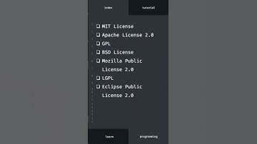 Top Open Source Licenses P2  I am not a lawyer. It is not legal advice.