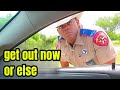 Cop Risks Driver's Life for Officer Safety