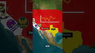 Most popular fast food restaurants in USA states #shorts #food