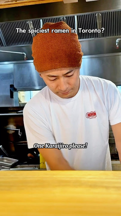 The spiciest ramen in Toronto?🥵#ramen #karaijiro