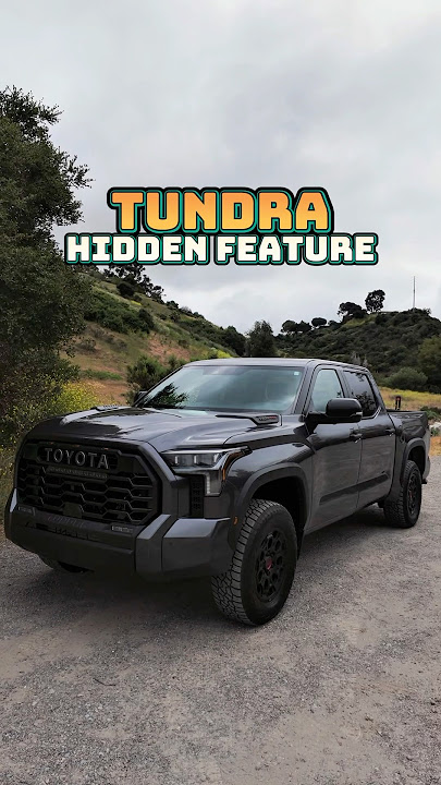 Toyota thought of EVERYTHING with the TUNDRA! Convenient features;