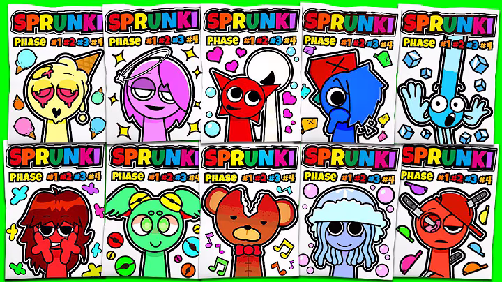 🌈 SPRUNKI Blind Bag Compilation GF Retake Ted Mroona&Wyrum| ASMR Phase 1vs2vs3vs4 squishy스프런키
