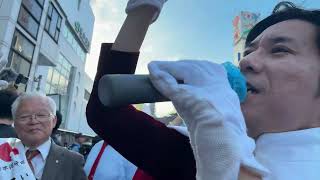 西川口駅で応援演説。VS左翼しばき隊。石濱候補への応援？