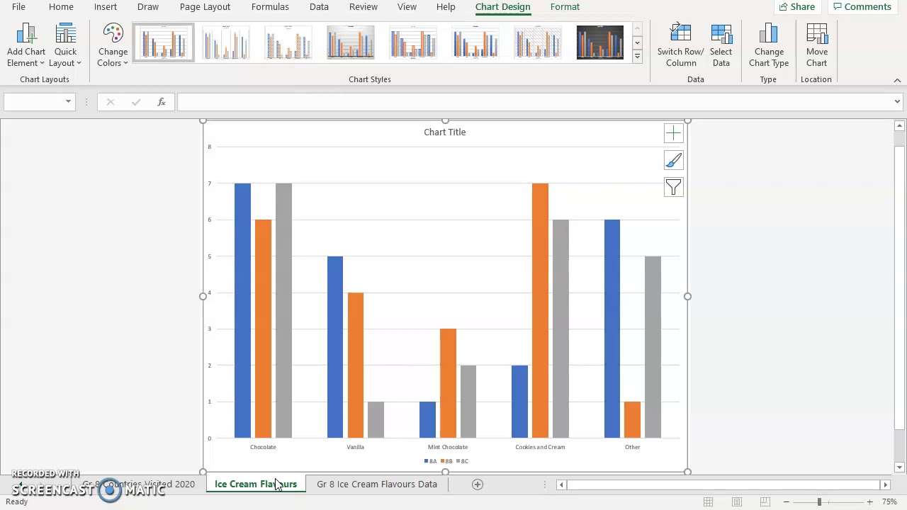 Making A Bar Chart In Excel