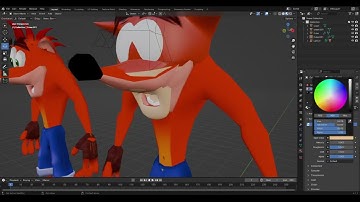 Blender Short Crash Bandicoot Timelapse