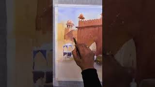Рисуем акварельную картину с Амитом Капуром за одну минуту. Первый урок марафона уже открыт!