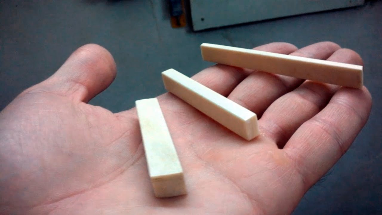 Fabricando CEJILLA o CEJUELA de guitarra en hueso real (VIDEO UNICO - Parte  4) - YouTube