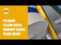 Polished Yellow-Green Gradient Gravel Frame Graro.#icancycling #graro