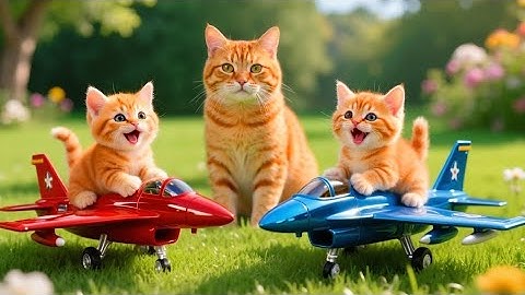 Farm Day Fun! Mama Cat Trims Her Fur and Creates Tiger Hats for the Babies 🐱✨🐯