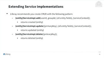 Using Service Builder 7.3 Back-End Dev