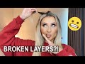 STYLING HAIR WITH BROKEN LAYERS | ADVICE & TUTORIAL