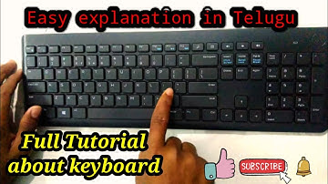Full Tutorial about keyboard  in Telugu Easy explain