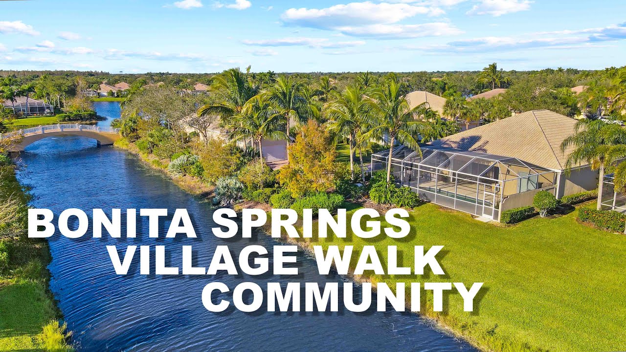 BONITA SPRINGS VILLAGE WALK PRIVACY. COMMUNITY WITH LAKES
