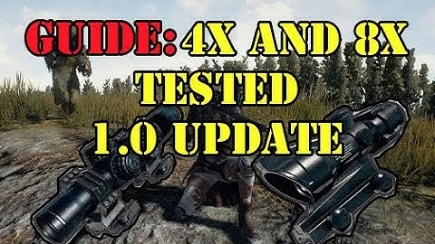 Guide: Where to aim with the 4x and 8x scope PUBG 1.0 Patch