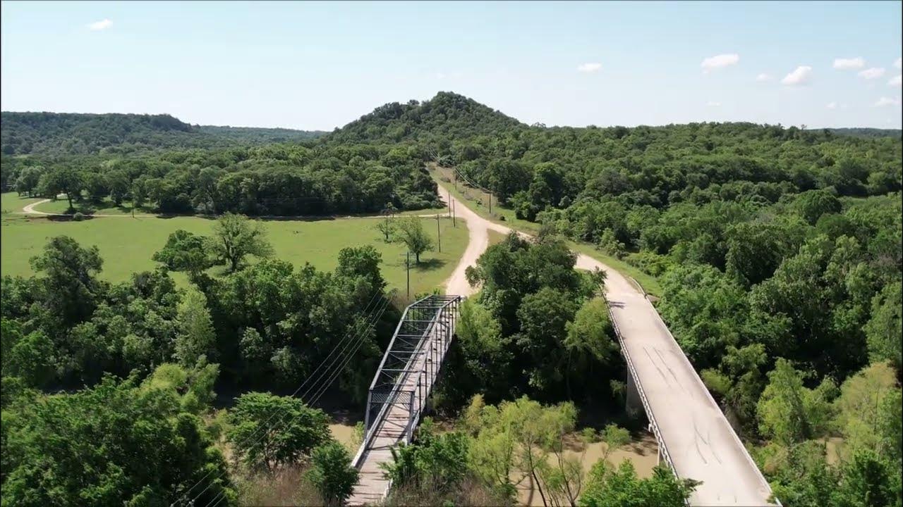 Aerial footage of Sugarloaf Mountain Gause, Texas YouTube