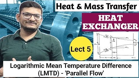 Logarithmic Mean Temperature Difference II LMTD II Parallel Flow Heat Exchanger II Heat Transfer II