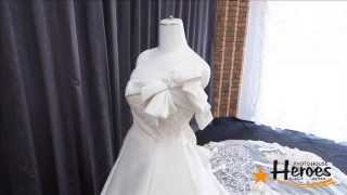 Heroes 白ドレス Aライン(石川県 ウエディング ブライダルフォト)