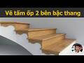 Cách vẽ tấm ốp rìa bậc cầu thang cong và thẳng trong Sketchup