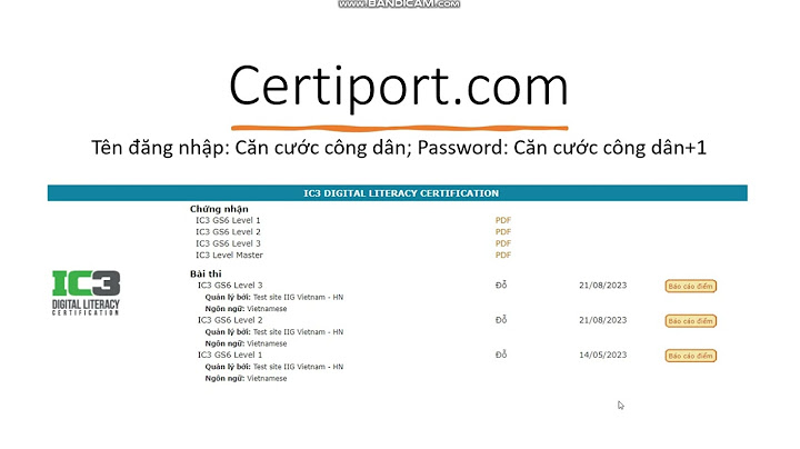 Bao nhiêu điểm sẽ nhận được chứng chỉ ic3 năm 2024