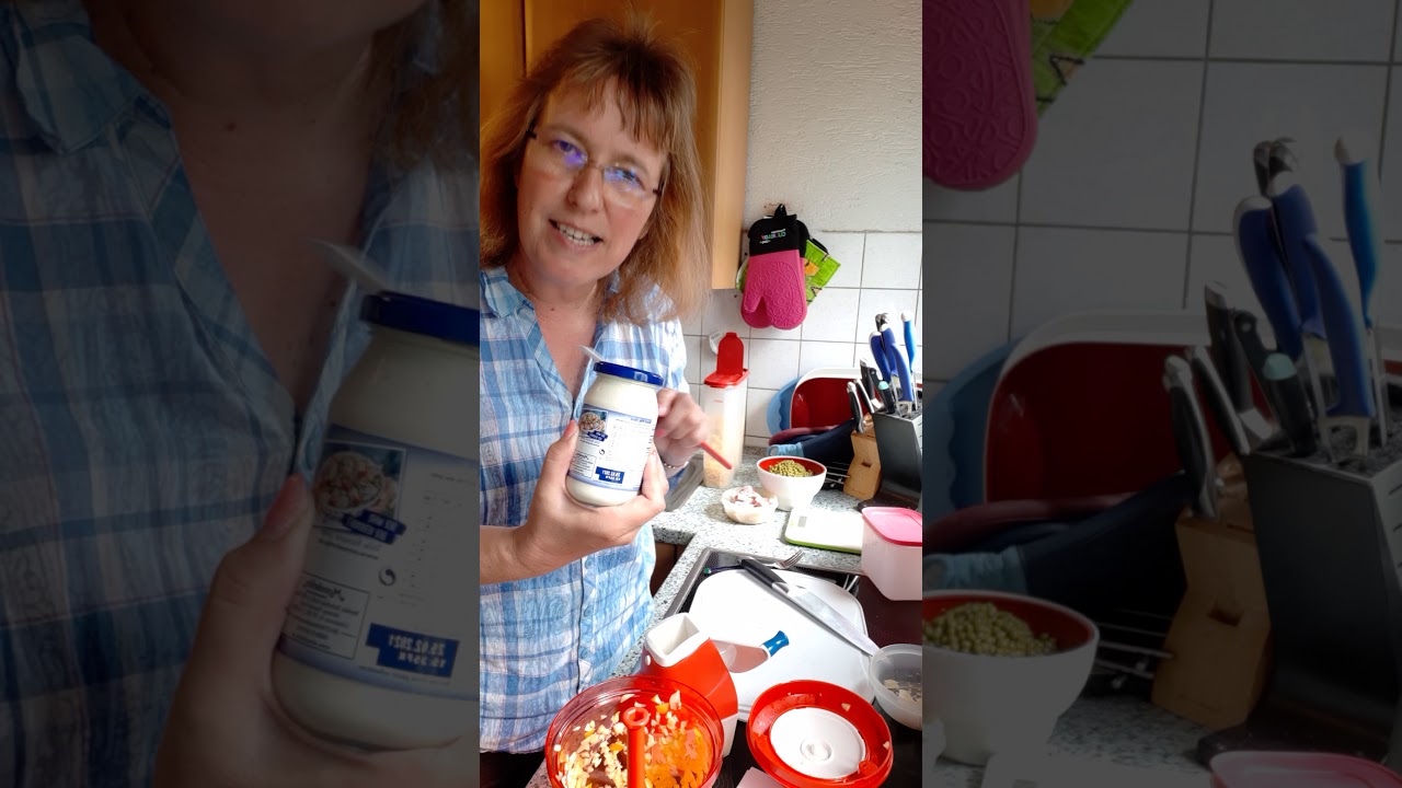 Schneller Nudelsalat mit Hilfe der Salatschleuder