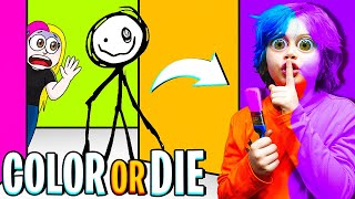 SE ESCONDA NA COR CERTA OU MORRA 🌈 💀 ROBLOX Color or Die ( Alec GO! )