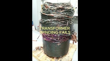 TRANSFORMER WINDING FAILS #transformers #power #substation  #maintenance