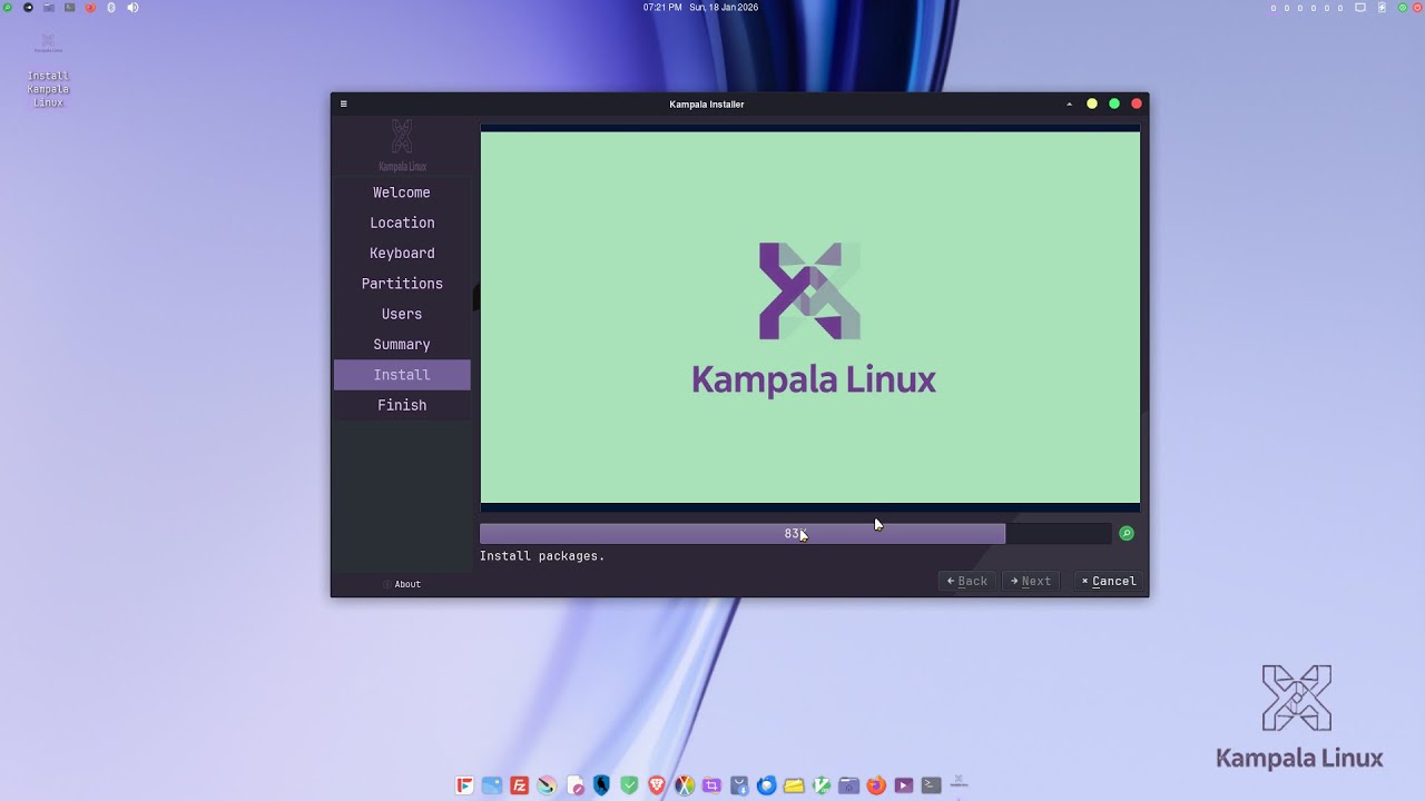 Kampala Linux Review and Installation [Arch Based Xfce Desktop]