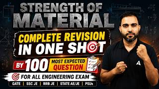 Strength of Material Top 100 PYQs | ESE, SSC JE & RRB JE 2026 Complete Revision