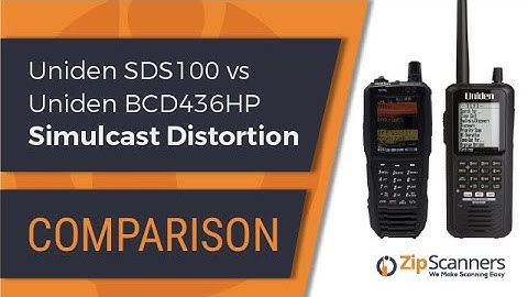 Uniden SDS100 vs Uniden BCD436HP | Compare Simulcast Distortion