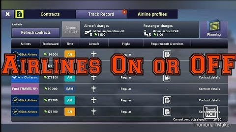 How to: Turn Airlines On or Off | Airport Simulator: First Class