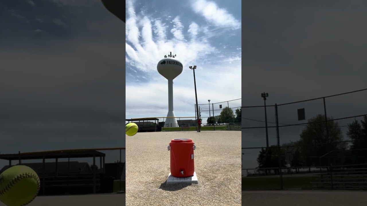 TRICK SHOT!! #trickshot #softballlife