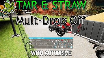 Using Autodrive to provide Feed and Bedding for 3 cow barns - Farming Simulator 22 - Tutorial