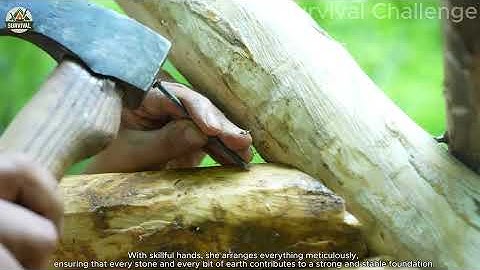 Beautiful Girl Builds a House in the Wild – The Stunning Result Will Leave You Speechless!
