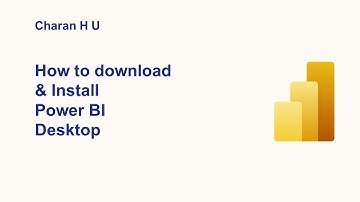How to Download and Install Power BI Desktop Application | Charan H U