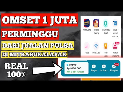 Jualan pulsa tanpa modal pakai Mitra Bukalapak!!! Untung sampai 1 Jt