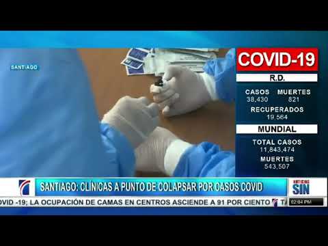 Hospitales de Santiago a punto de colapsar por COVID-19; ocupación roza el 91%