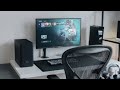 Minimal Gaming Desk Setup & Cable Management