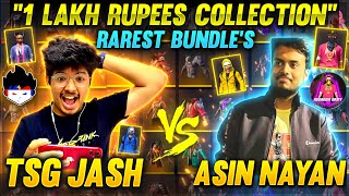 1 Lakh Rupees Collection Versus😱With Oldest Leader Of Free Fire || TSG Jash Vs Assassin Nayan 😍