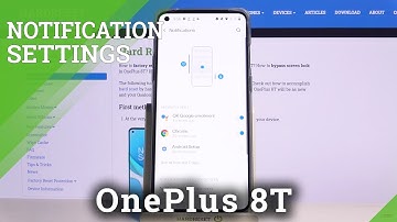 How to Set Up Notifications in OnePlus 8T  - Personalize Notifications