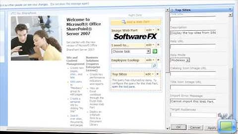 SharePoint 2007 Training Video: Target a Web Part to an Audience (MOSS)