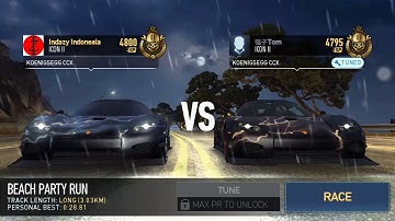 Need For Speed No Limits - Koenigsegg CCX vs Koenigsegg CCX - Blackridge Rivals